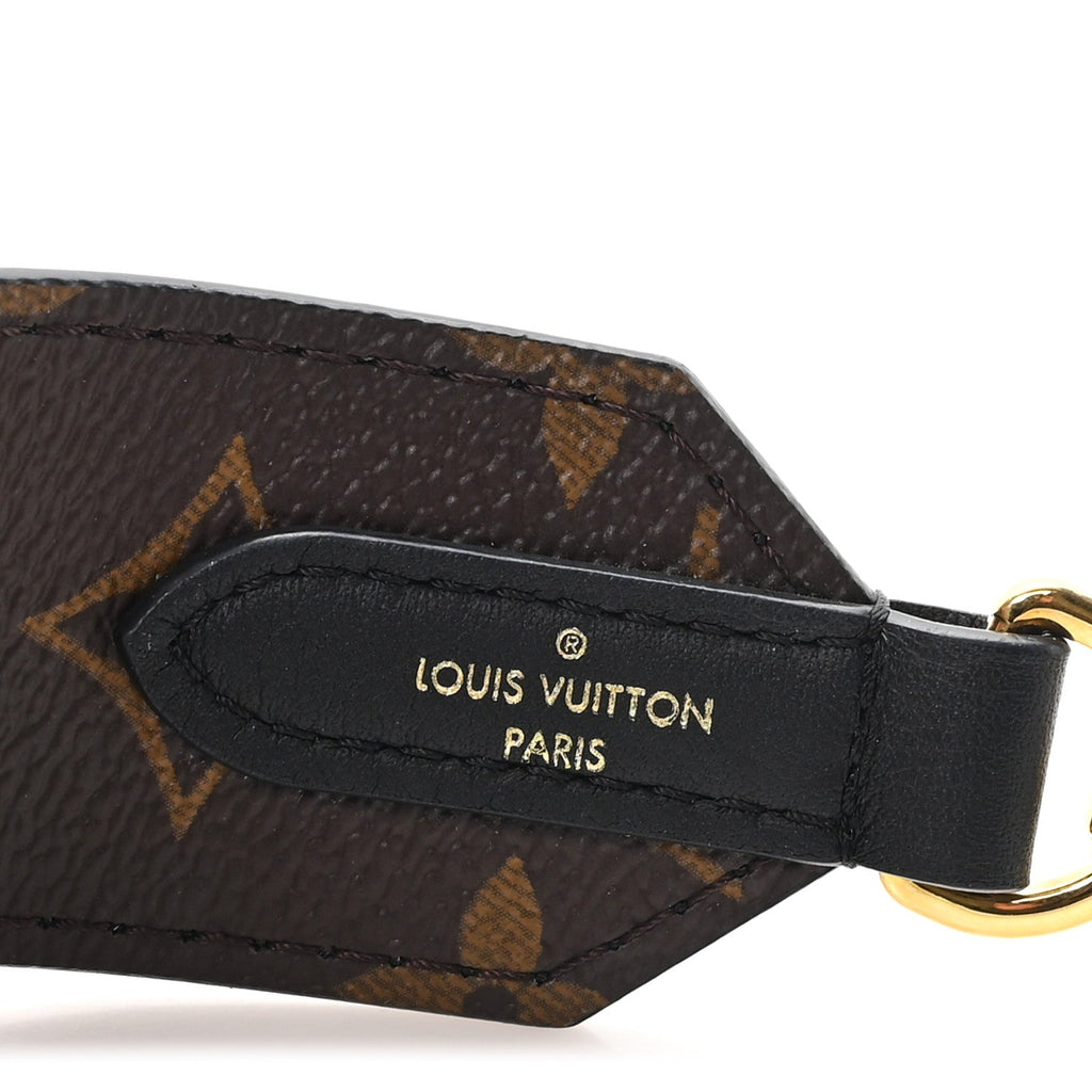 Louis Vuitton Monogram Letter Bandouliere Shoulder Strap Black