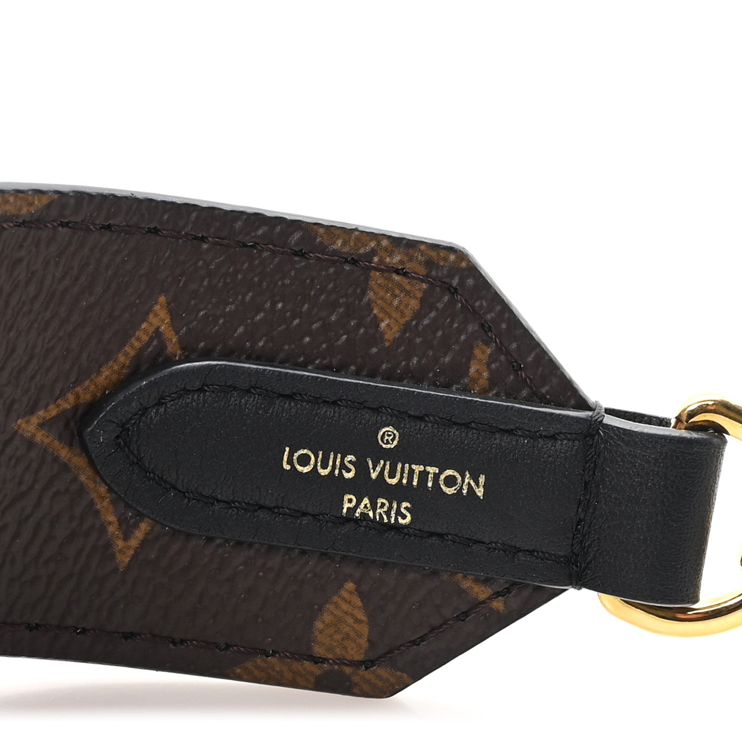 Louis Vuitton Monogram Letter Bandouliere Shoulder Strap Black