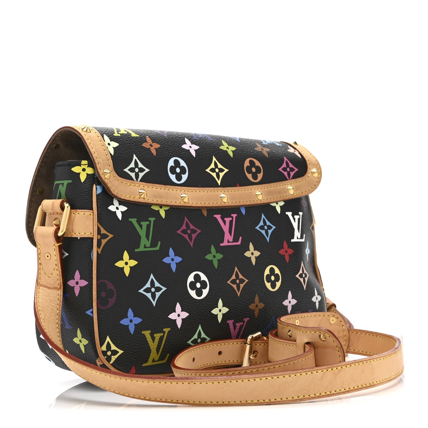 Louis Vuitton Monogram Multicolor Sologne Black
