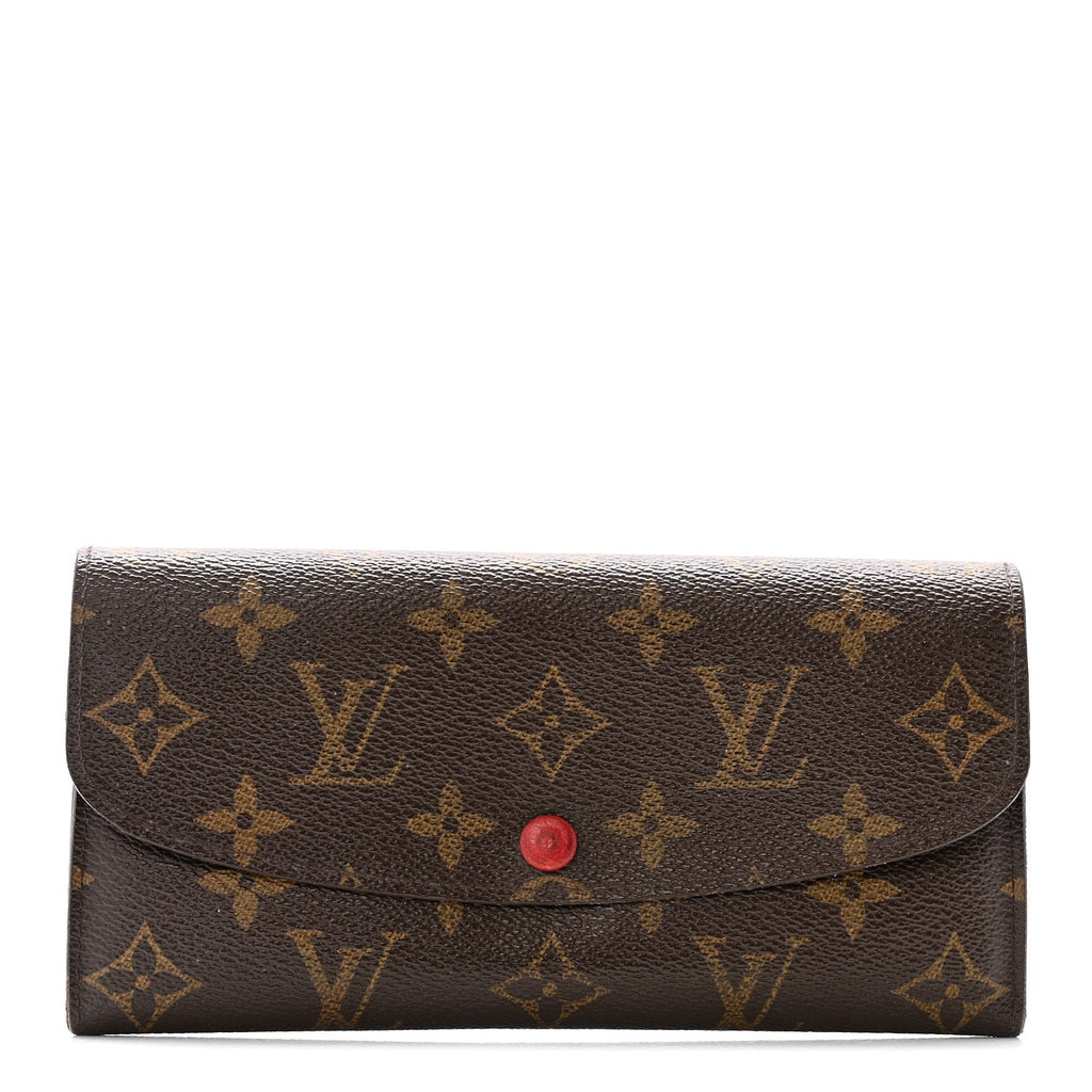 Louis Vuitton Monogram Emilie Wallet Rouge
