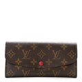 Louis Vuitton Monogram Emilie Wallet Rouge