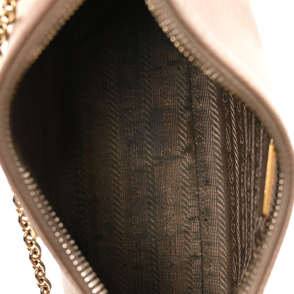 Prada Saffiano Lux Re-Edition 2005 Shoulder Bag Cammeo