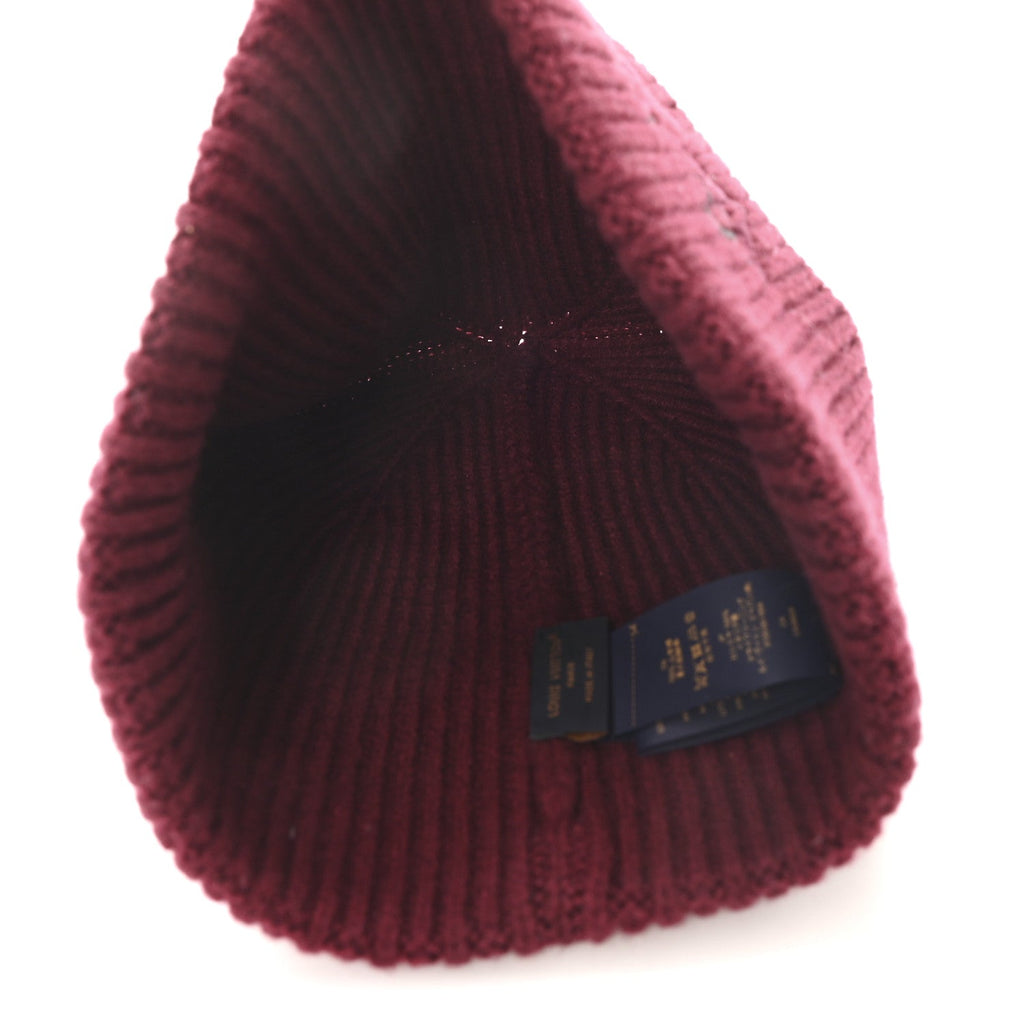 Louis Vuitton Cashmere LV Dual Beanie S Bordeaux