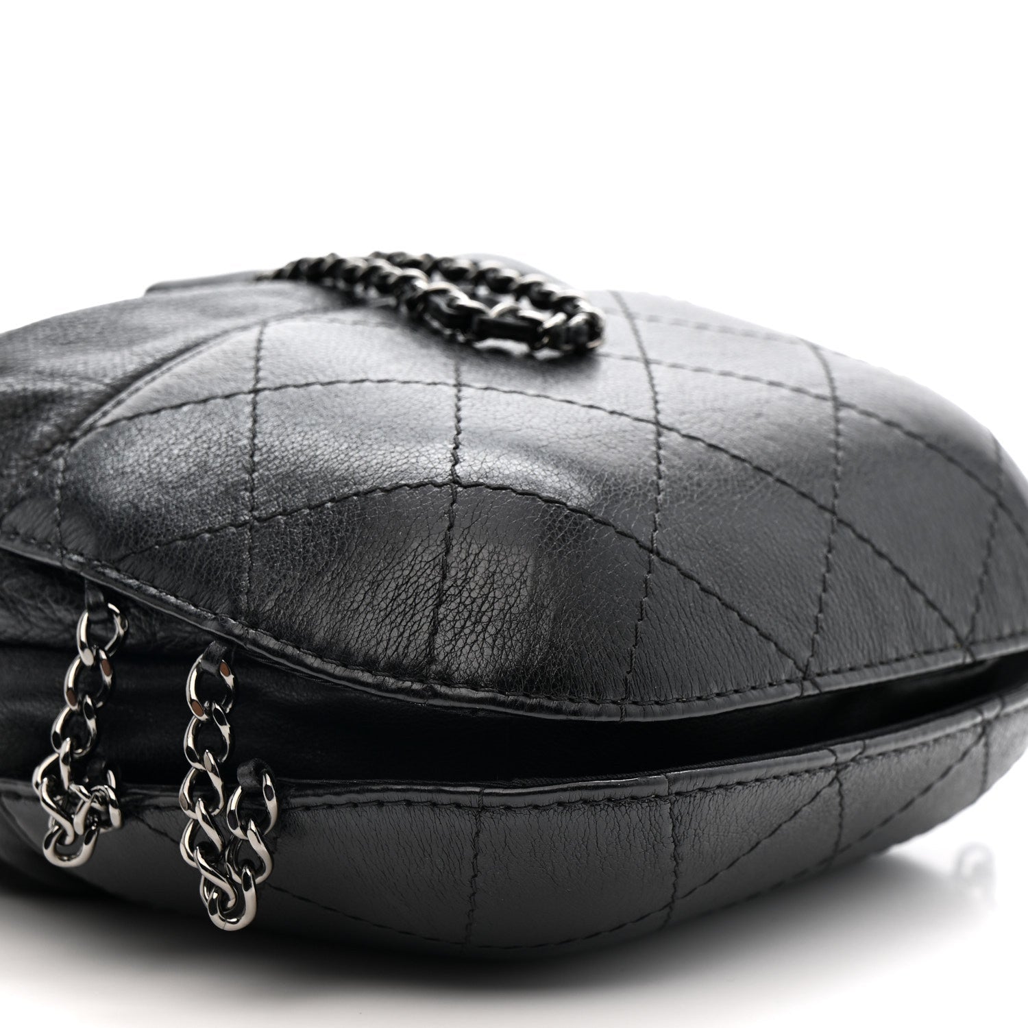 Chanel Calfskin Quilted Small Gabrielle Bucket Black