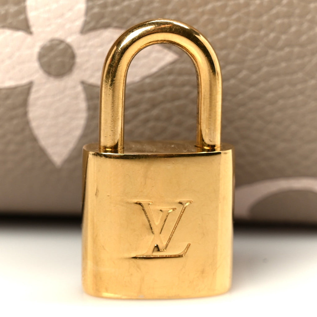 Louis Vuitton Empreinte Monogram Giant Speedy Bandouliere 20 Creme Beige