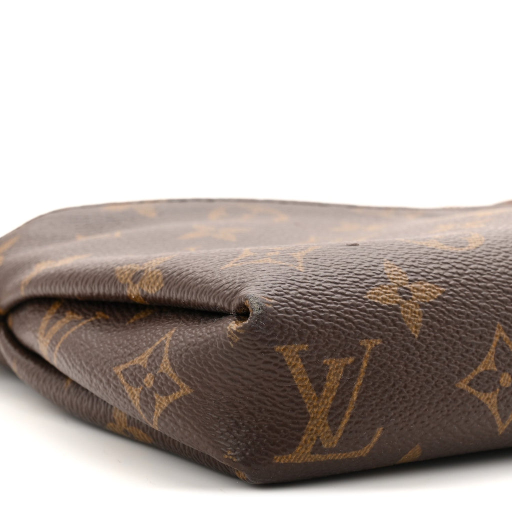 Louis Vuitton Monogram Pallas Clutch Saffron