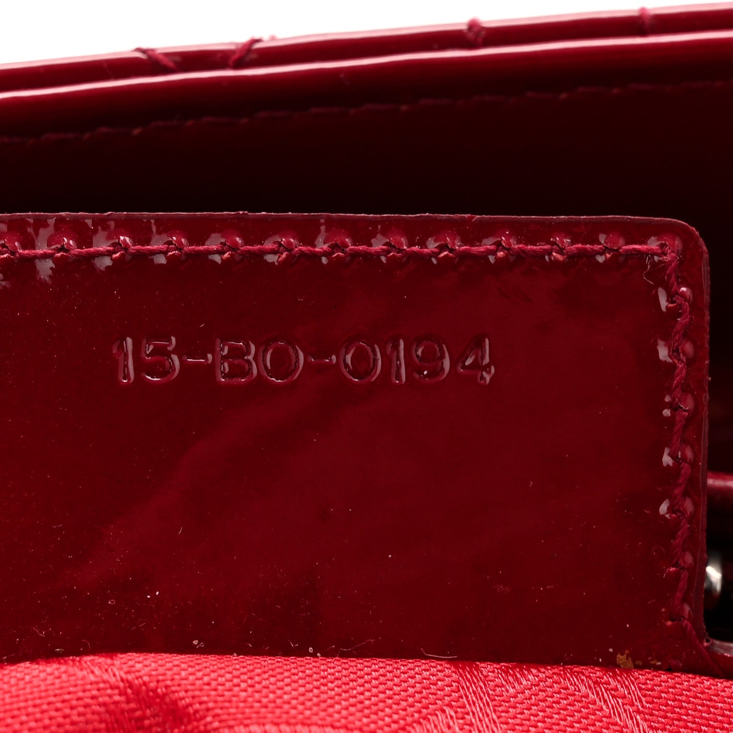 Christian Dior Patent Cannage Medium Lady Dior Red