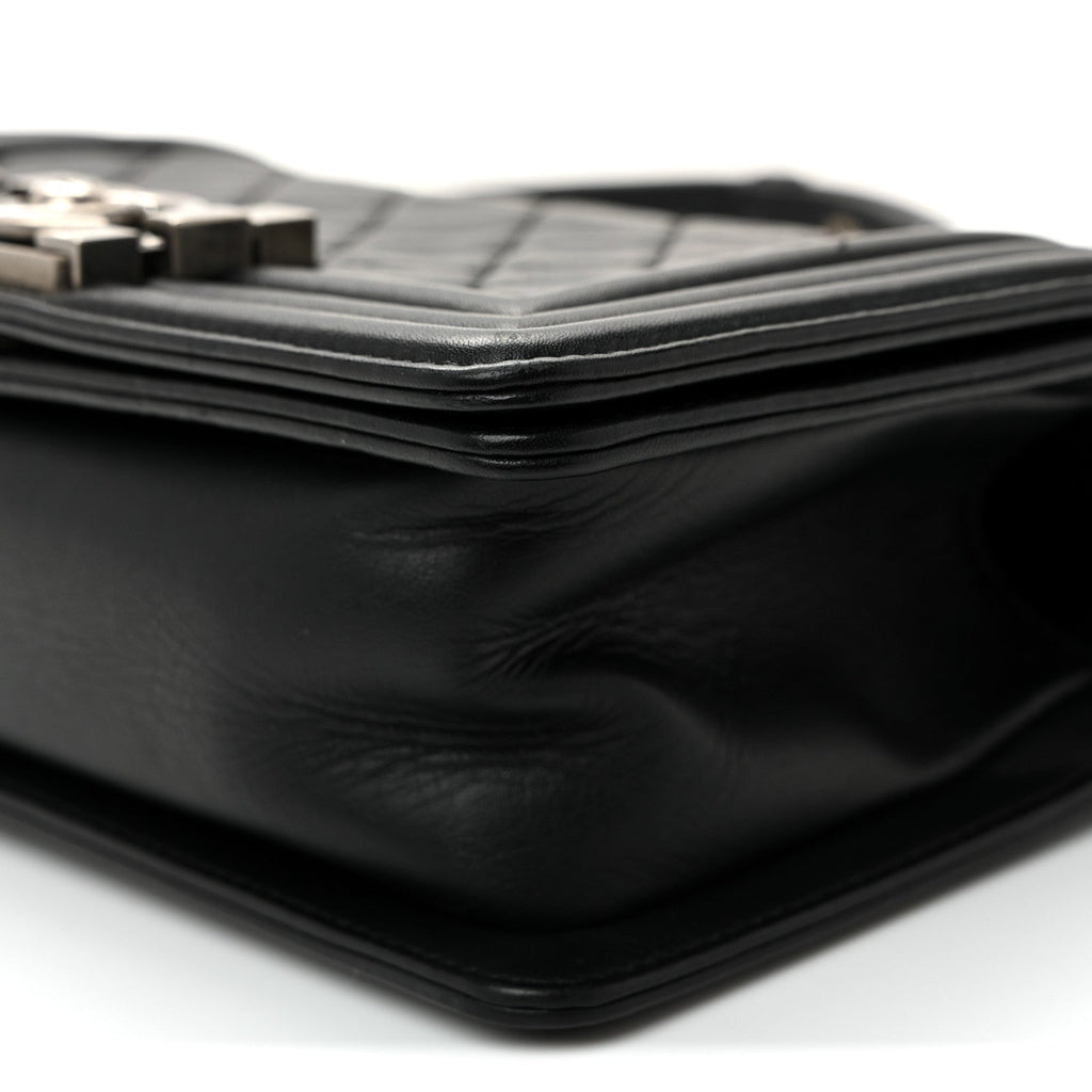 Chanel Calfskin Quilted Small Boy Flap Black