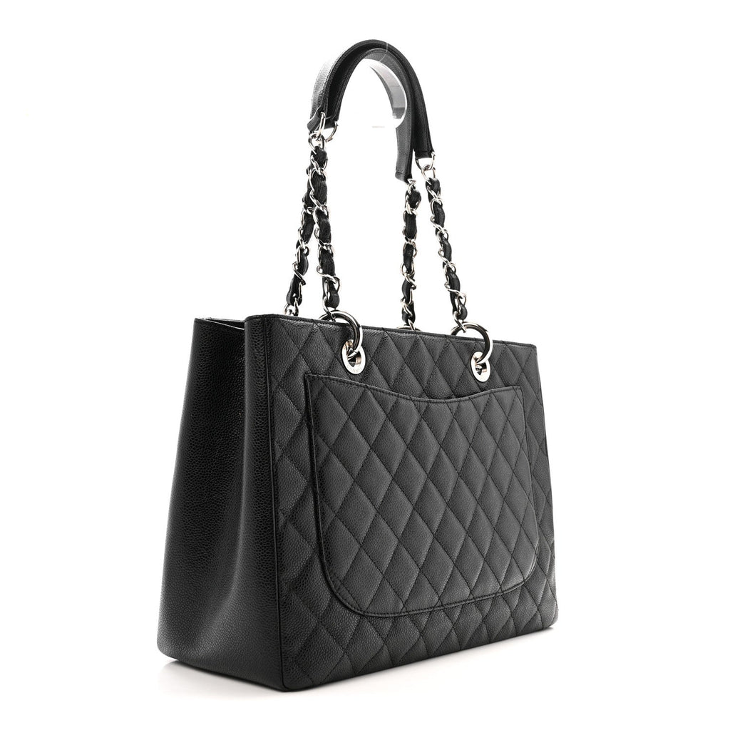 Chanel Caviar Quilted Grand Shopping Tote GST Black