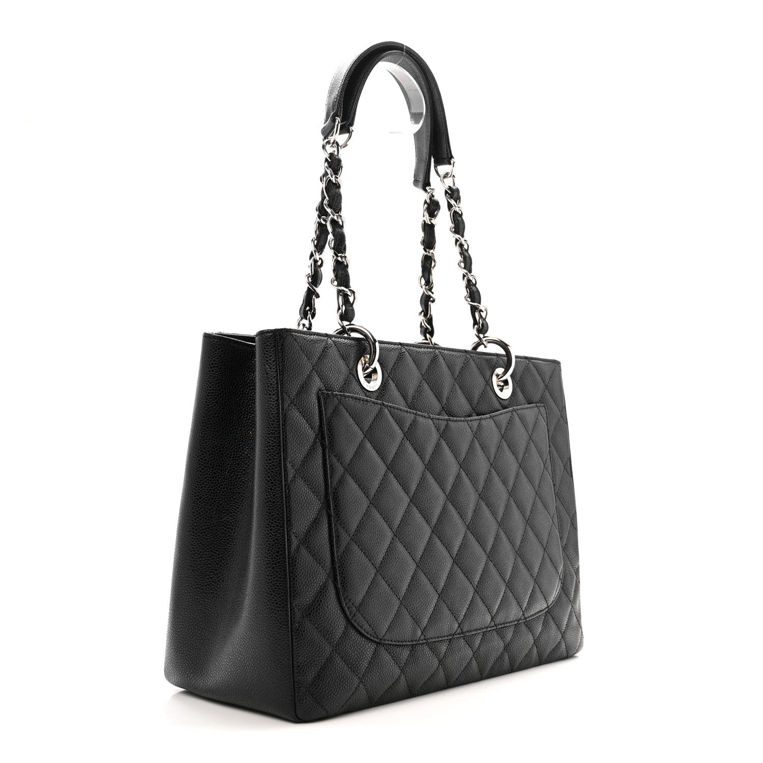 Chanel Caviar Quilted Grand Shopping Tote GST Black
