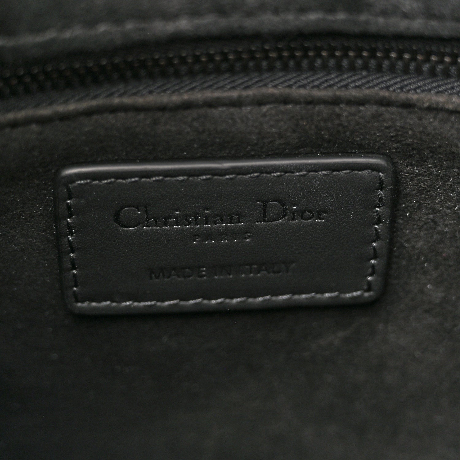 Christian Dior Ultra Matte Calfskin Cannage Medium Lady Dior Black