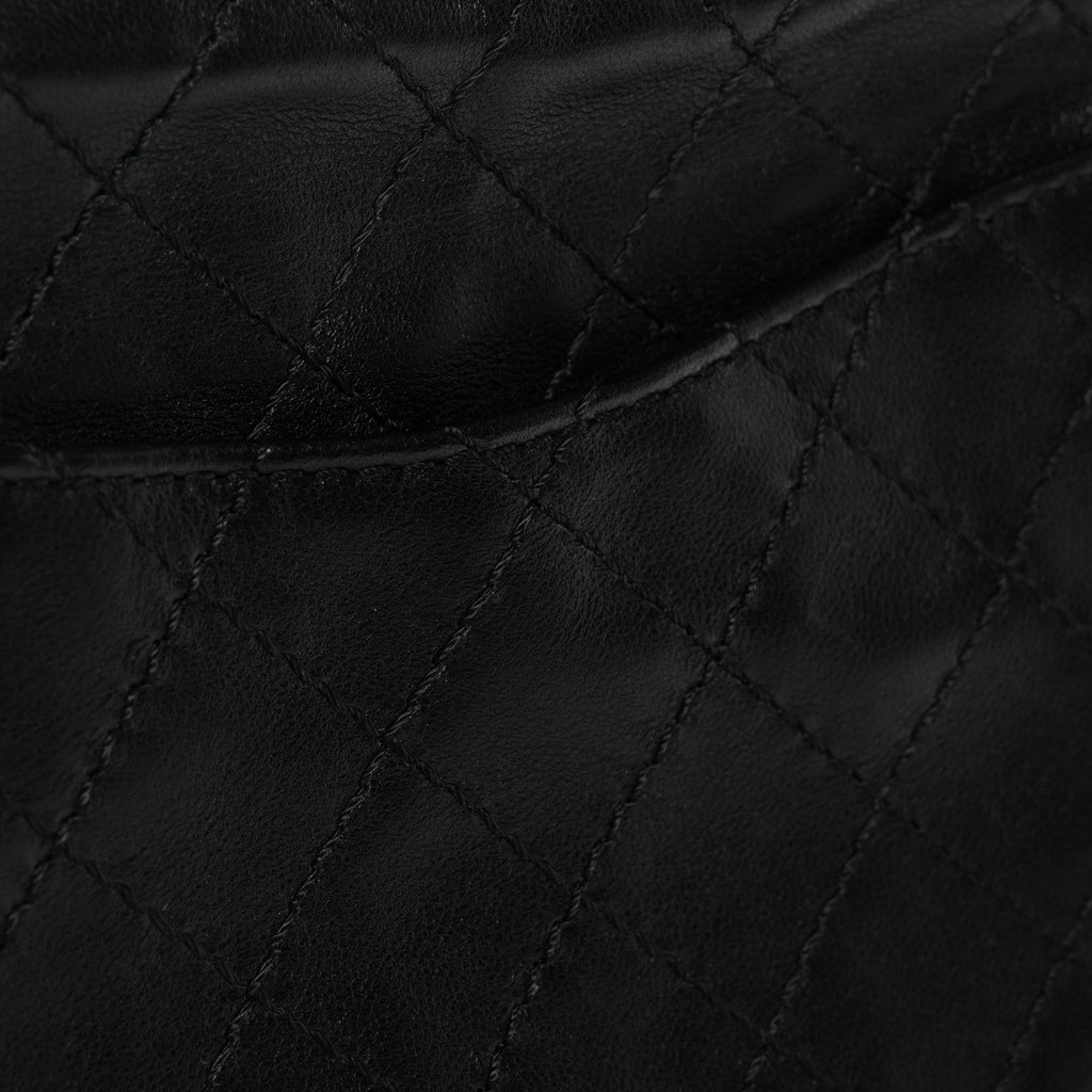 Chanel Lambskin Quilted Crush 2.55 Reissue 225 Flap Black