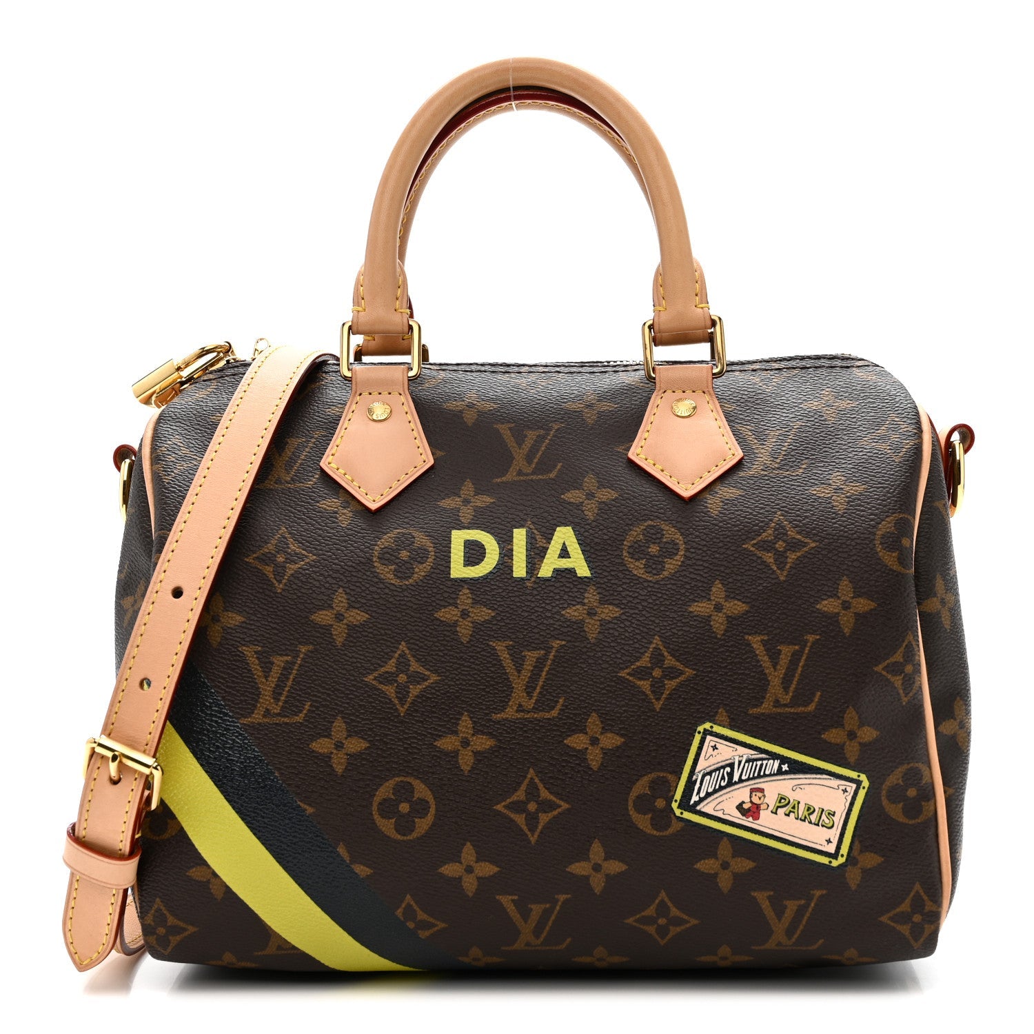 Louis Vuitton Monogram My World Tour Speedy Bandouliere 25