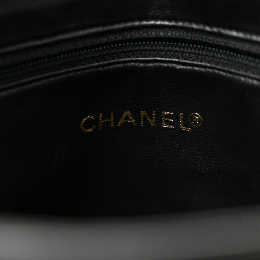 Chanel Lambskin Triple CC Shoulder Bag Black