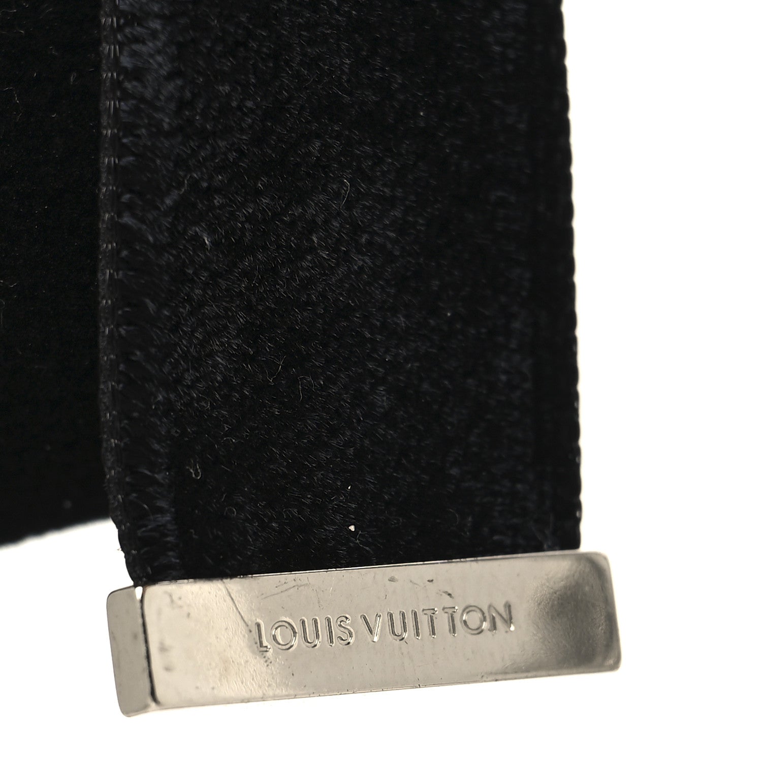 Louis Vuitton Velvet Resin Crystal Choker Necklace Black
