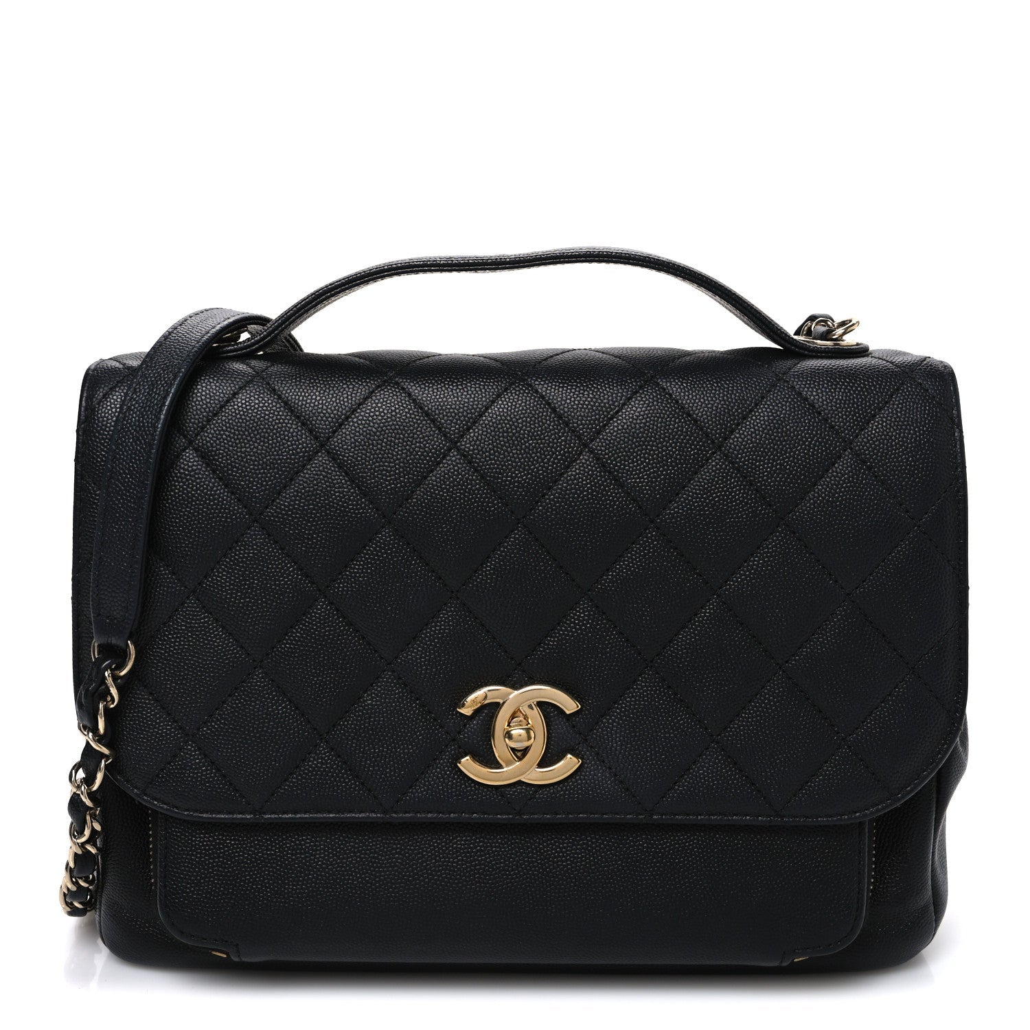 Chanel Caviar Quilted Large Business Affinity Flap Black