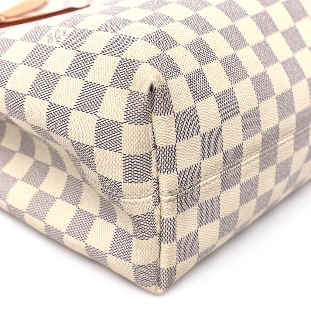 Louis Vuitton Damier Azur Graceful MM Rose Ballerine