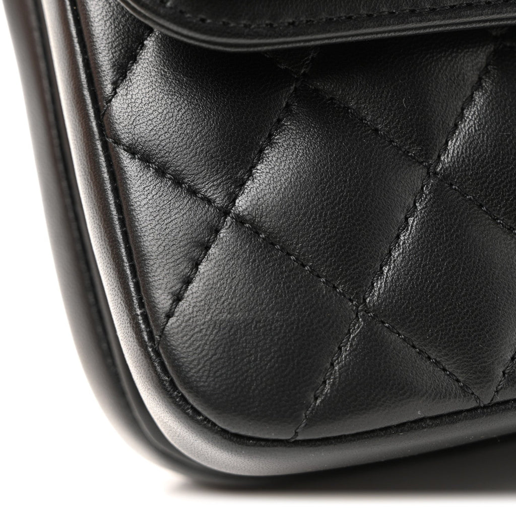Chanel Lambskin Quilted Small CC Chic Flap Black