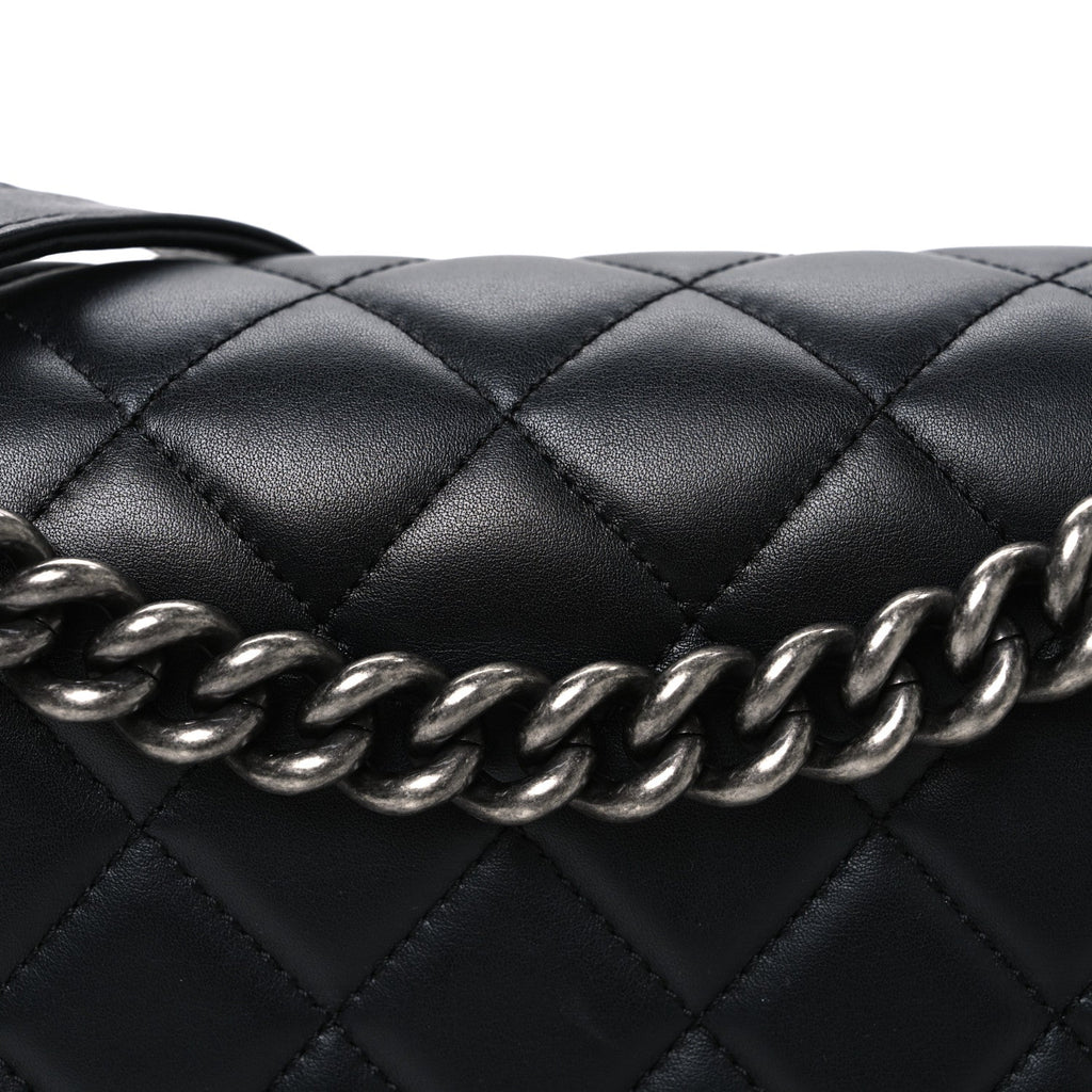 Chanel Lambskin Quilted New Medium Boy Flap Black
