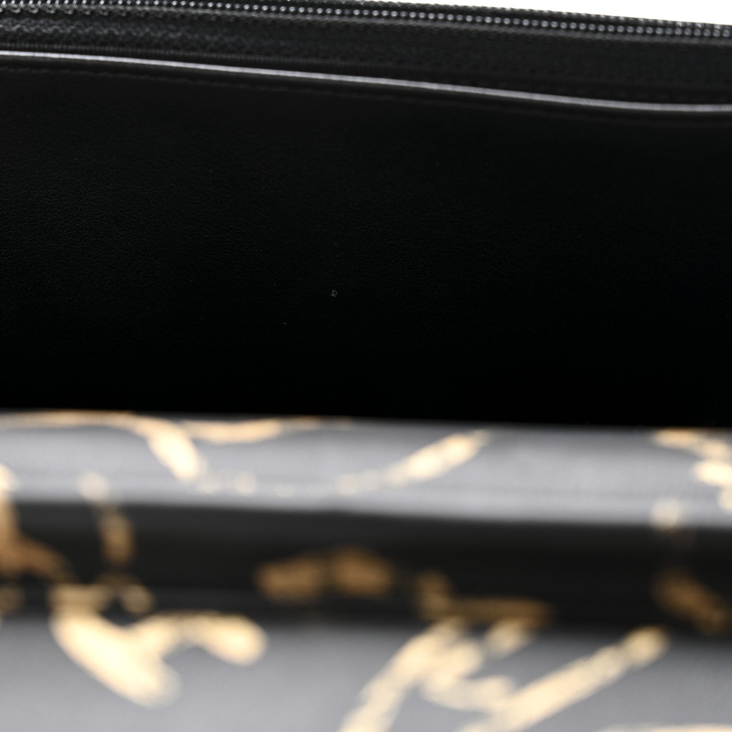 Chanel Calfskin Quilted Graffiti Pyramid Wallet On Chain WOC Black