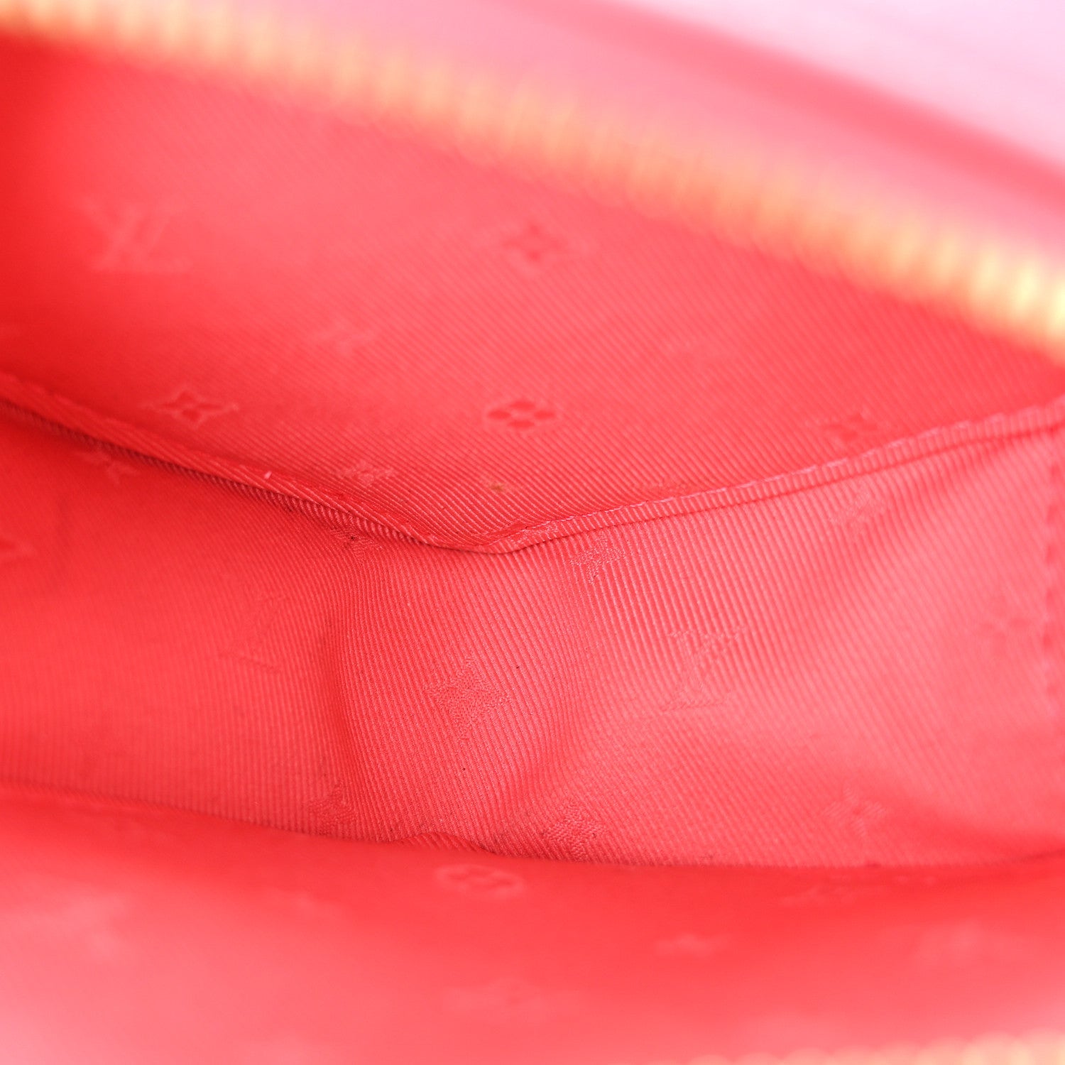 Louis Vuitton Calfskin Embroidered Monogram Pop My Heart Bag Pouch Dragon Fruit Pink