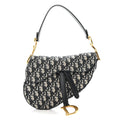 Christian Dior Oblique Saddle Bag Blue