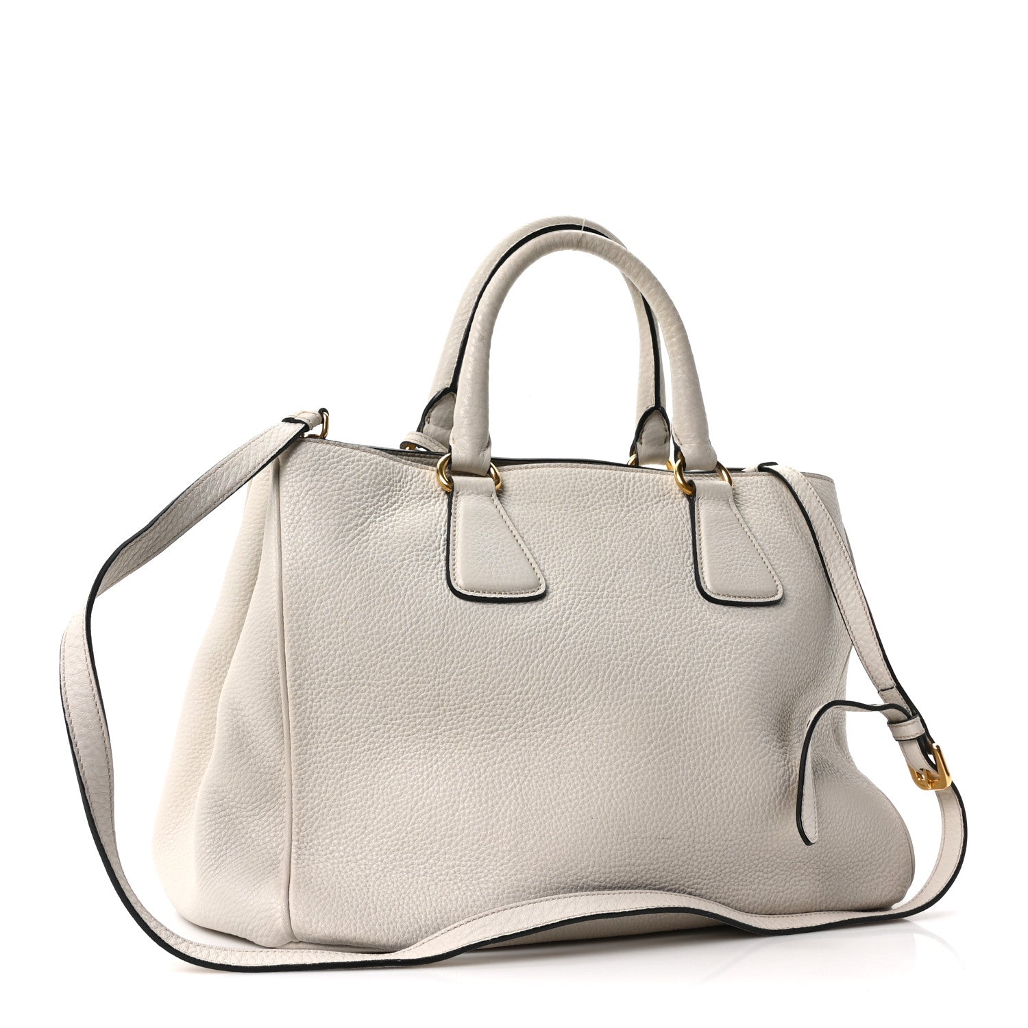 Prada Vitello Daino Tote Talco