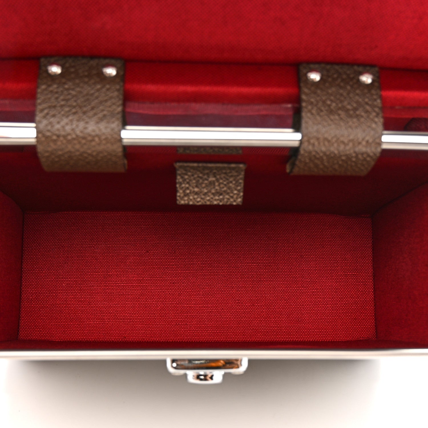 Gucci GG Supreme Monogram Globe-Trotter Beauty Case Brown