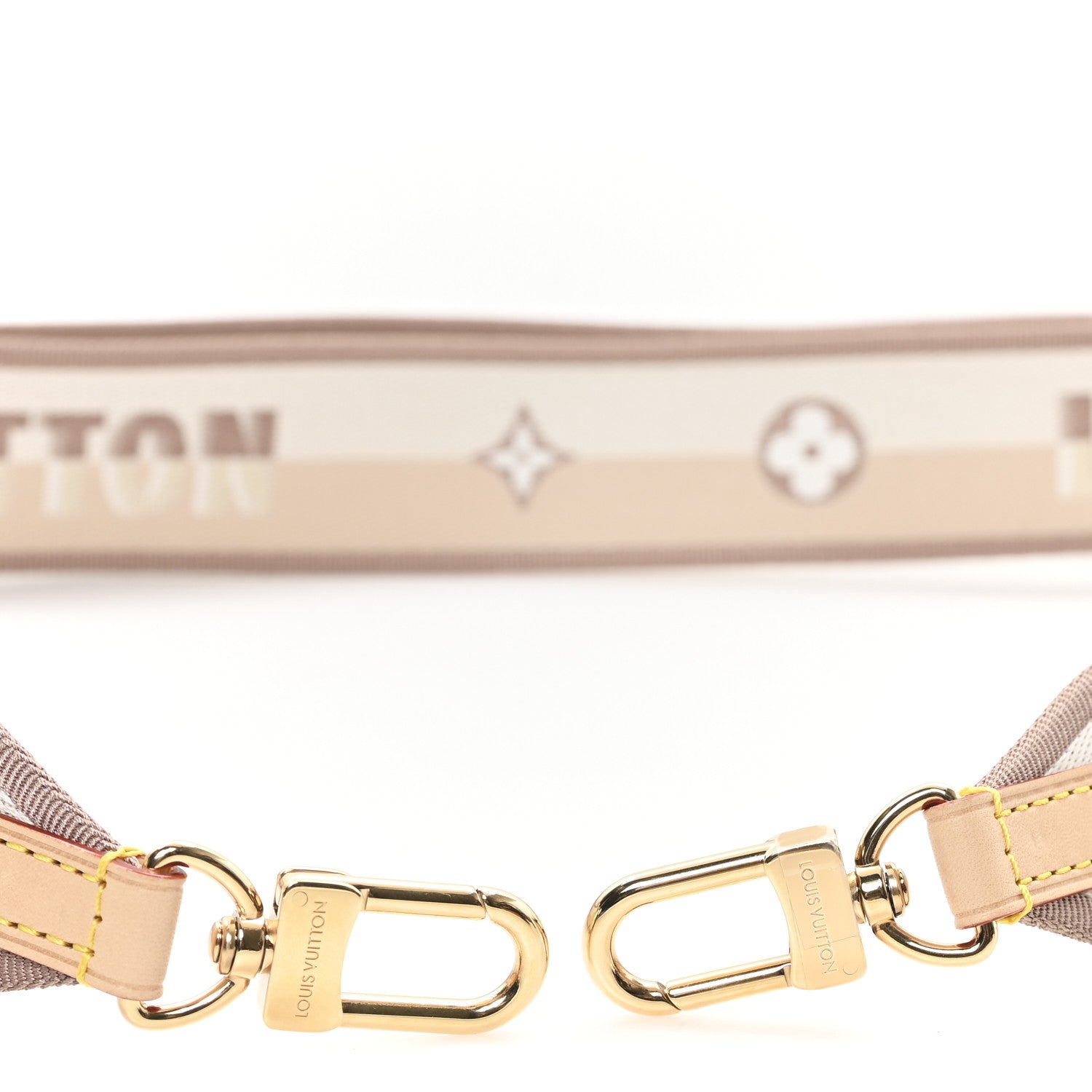 Louis Vuitton Jacquard Speedy Bandouliere 20 Shoulder Strap Beige