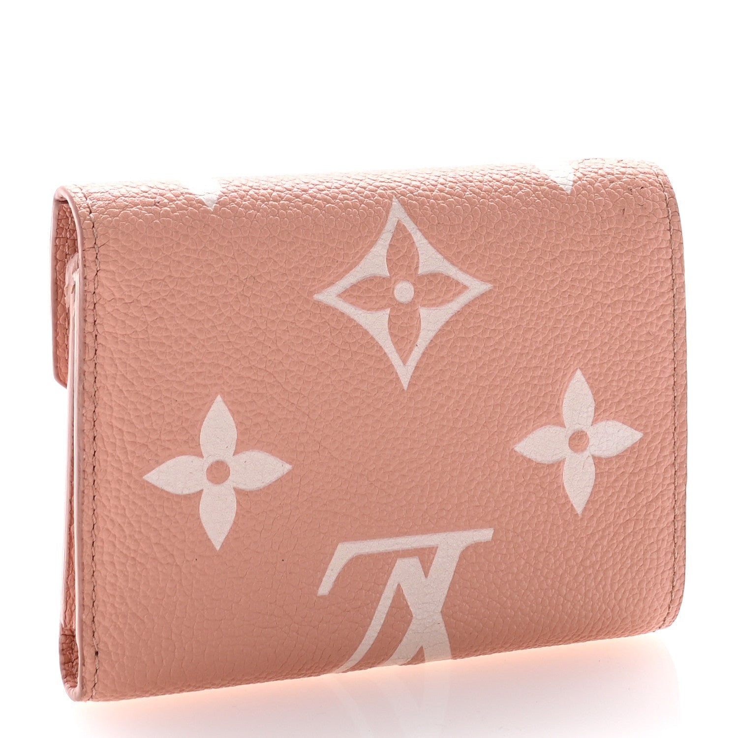 Louis Vuitton Empreinte Monogram Giant Victorine Wallet Rose Trianon Creme
