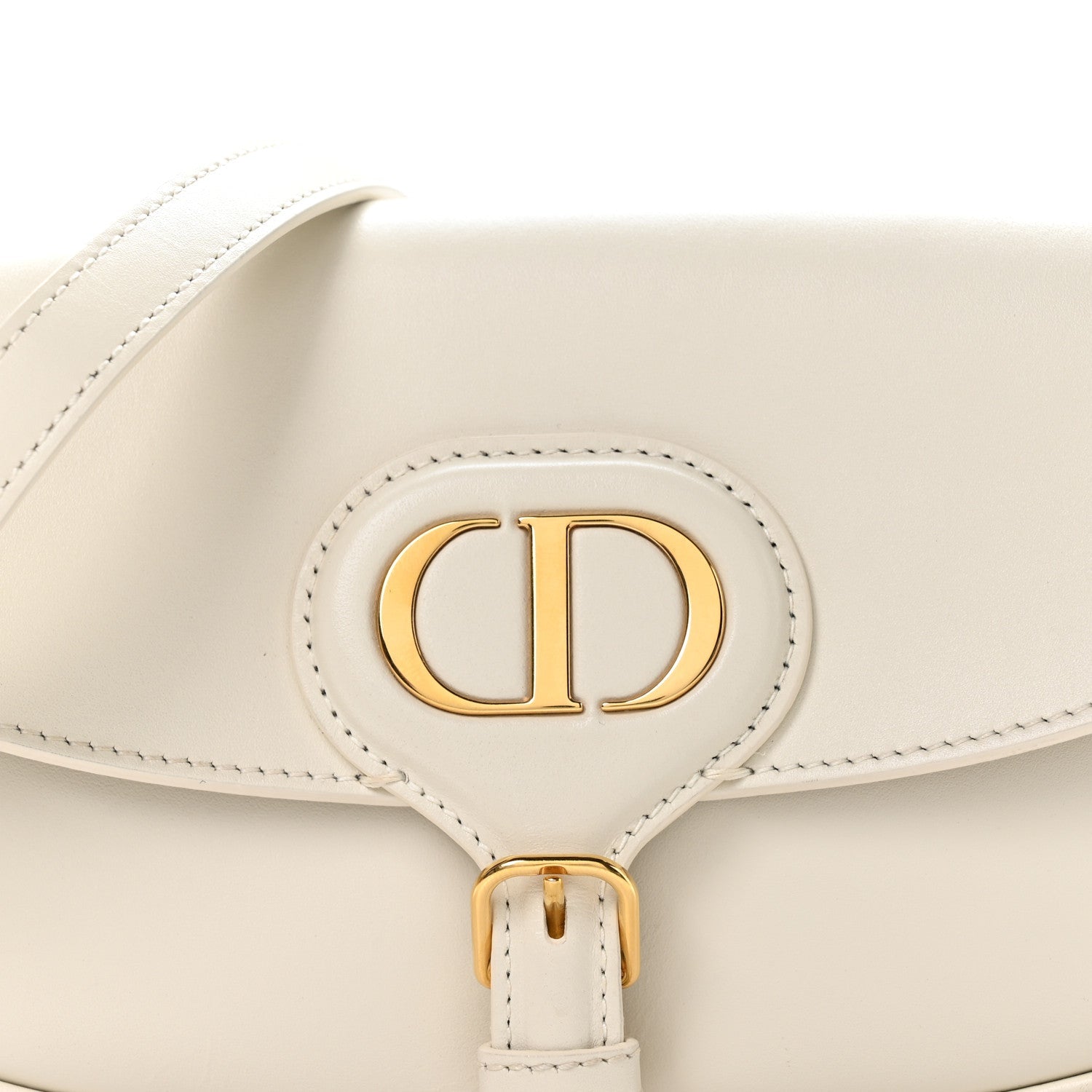 Christian Dior Box Calfskin East West Bobby Bag Latte