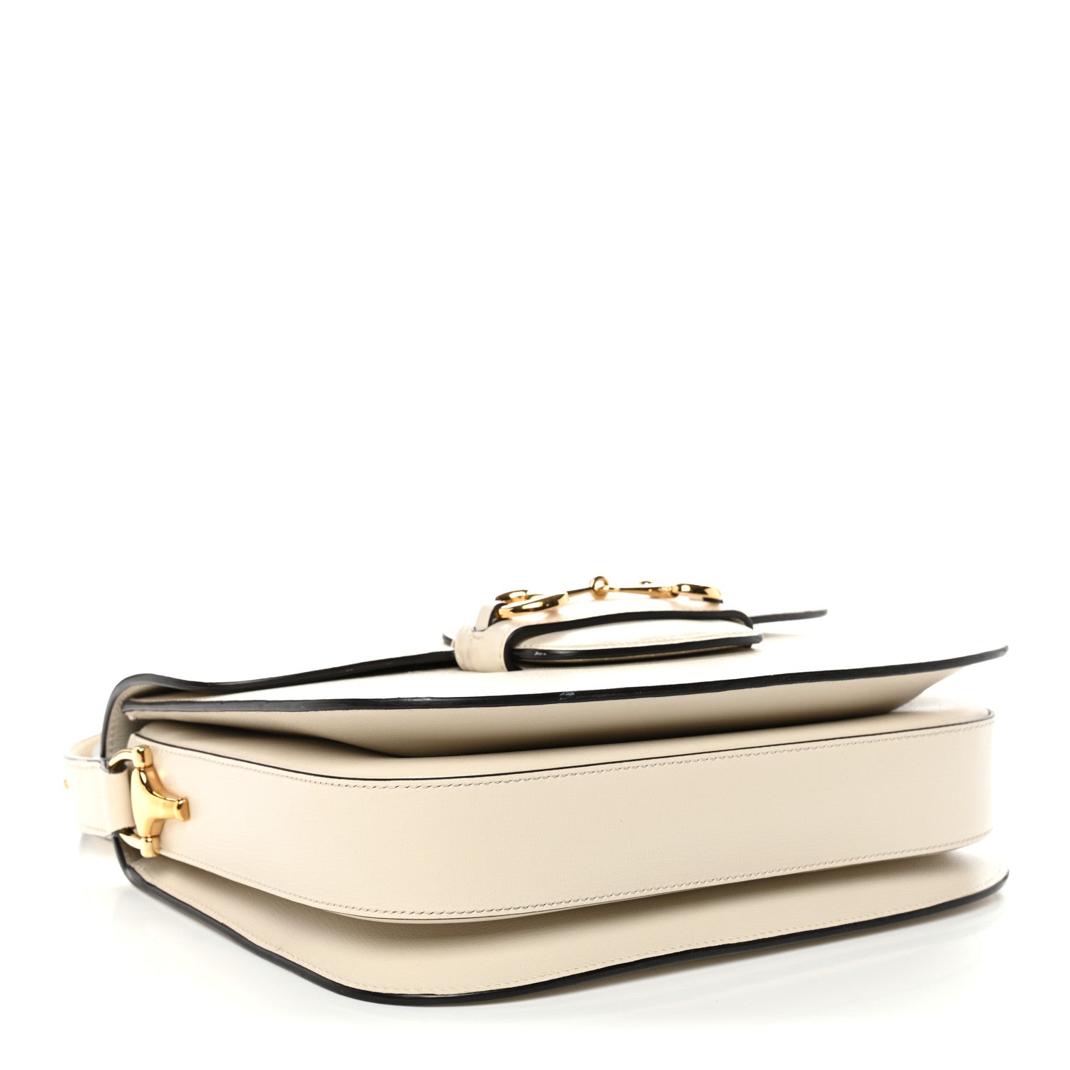 Gucci Azalea Calfskin Horsebit 1955 Shoulder Bag Mystic White