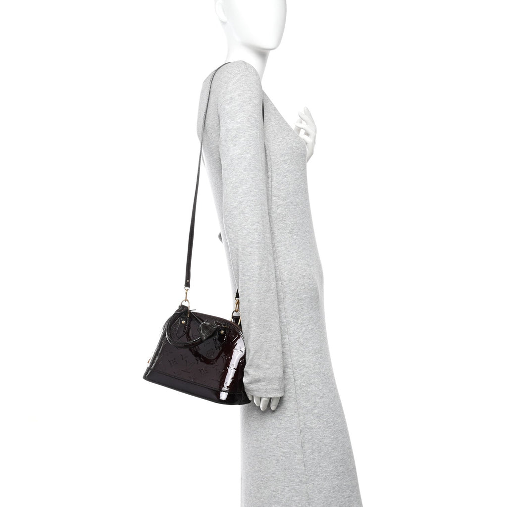 Louis Vuitton Vernis Alma BB Amarante