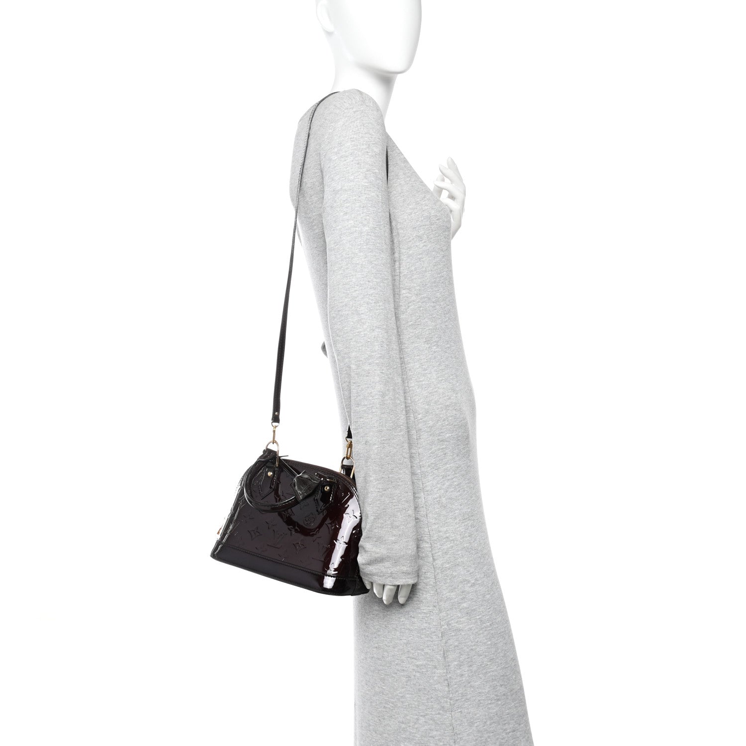 Louis Vuitton Vernis Alma BB Amarante