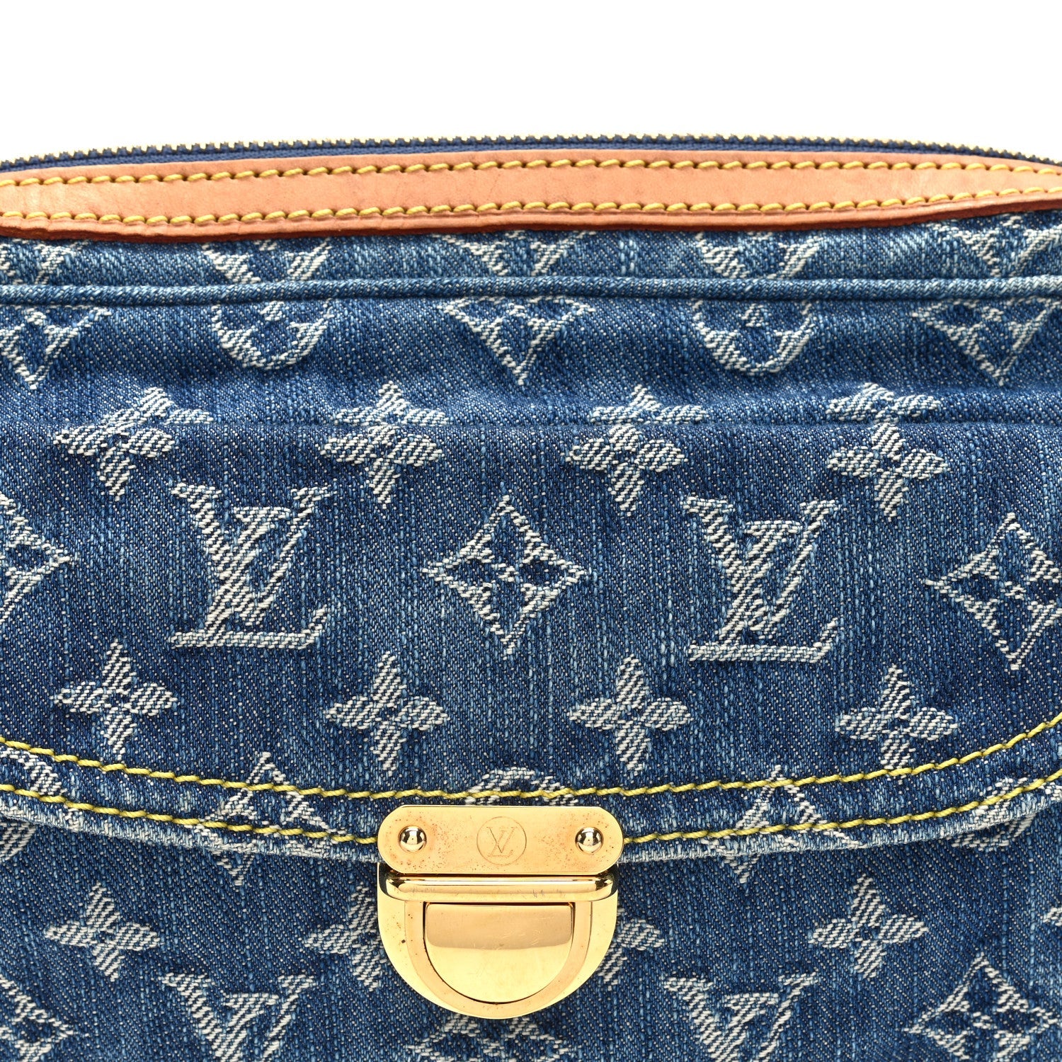 Louis Vuitton Monogram Denim Bum Bag Blue