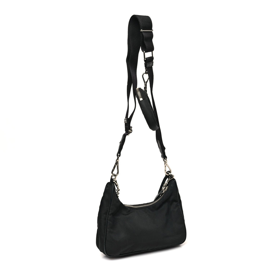 Prada Nylon Re-Edition 2005 Shoulder Bag Black