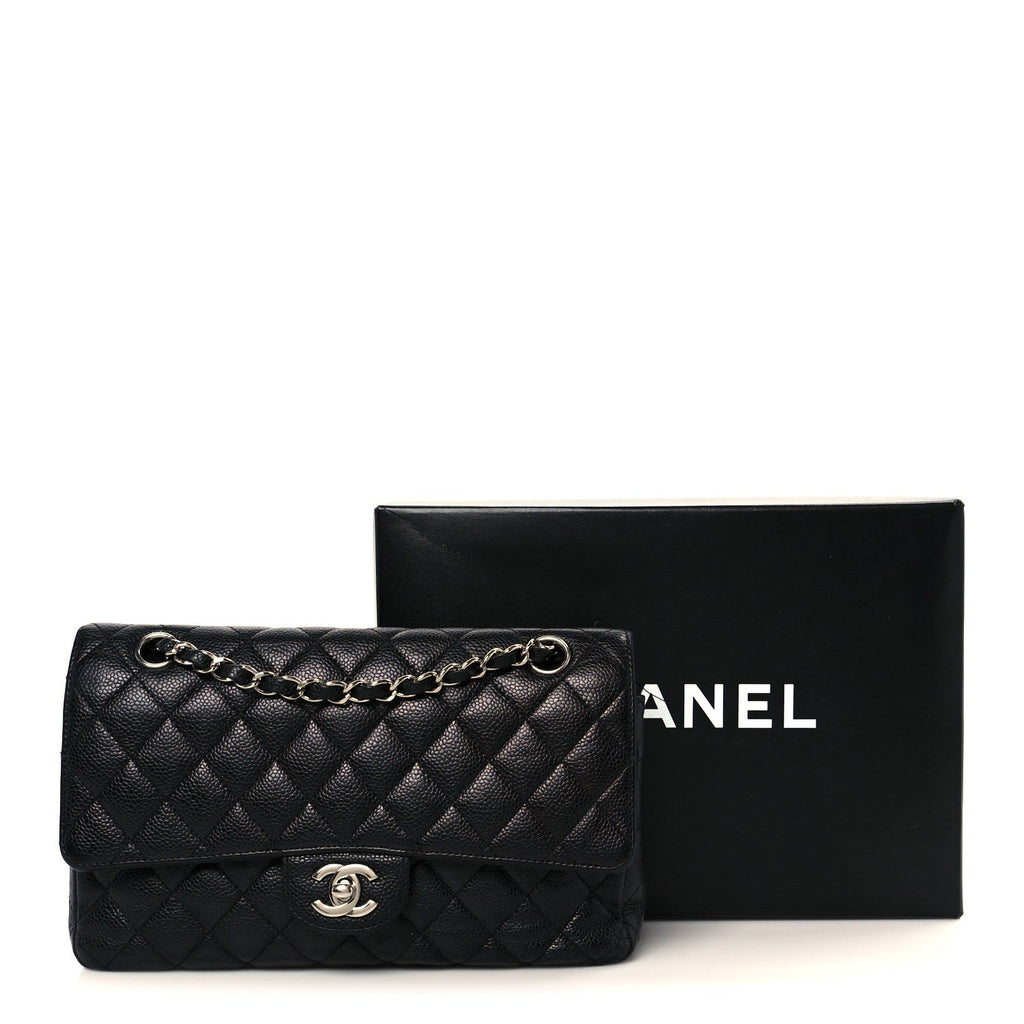 Chanel Caviar Quilted Medium Double Flap Black