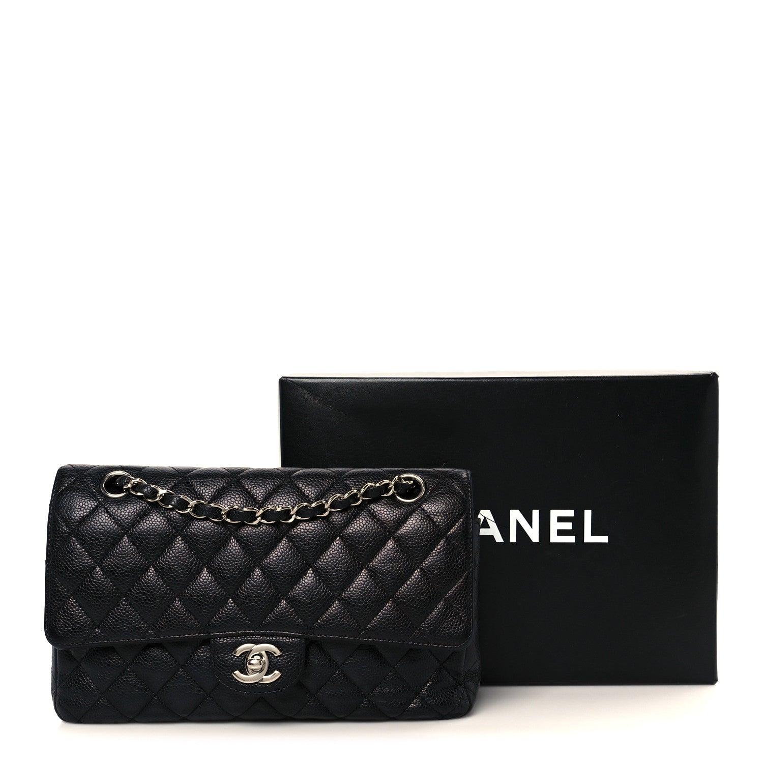 Chanel Caviar Quilted Medium Double Flap Black