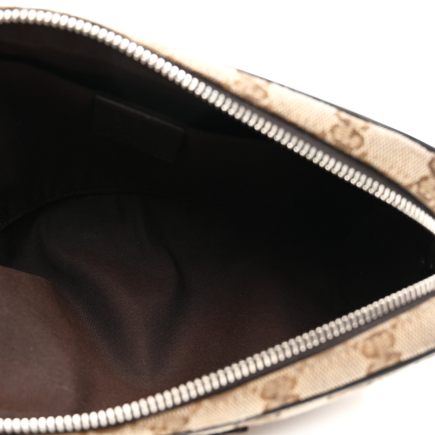 Gucci Monogram Belt Bag Dark Brown