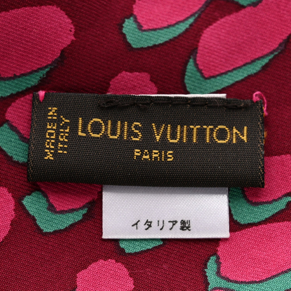 Louis Vuitton Silk Leopard Bandeau Rouge Fauviste