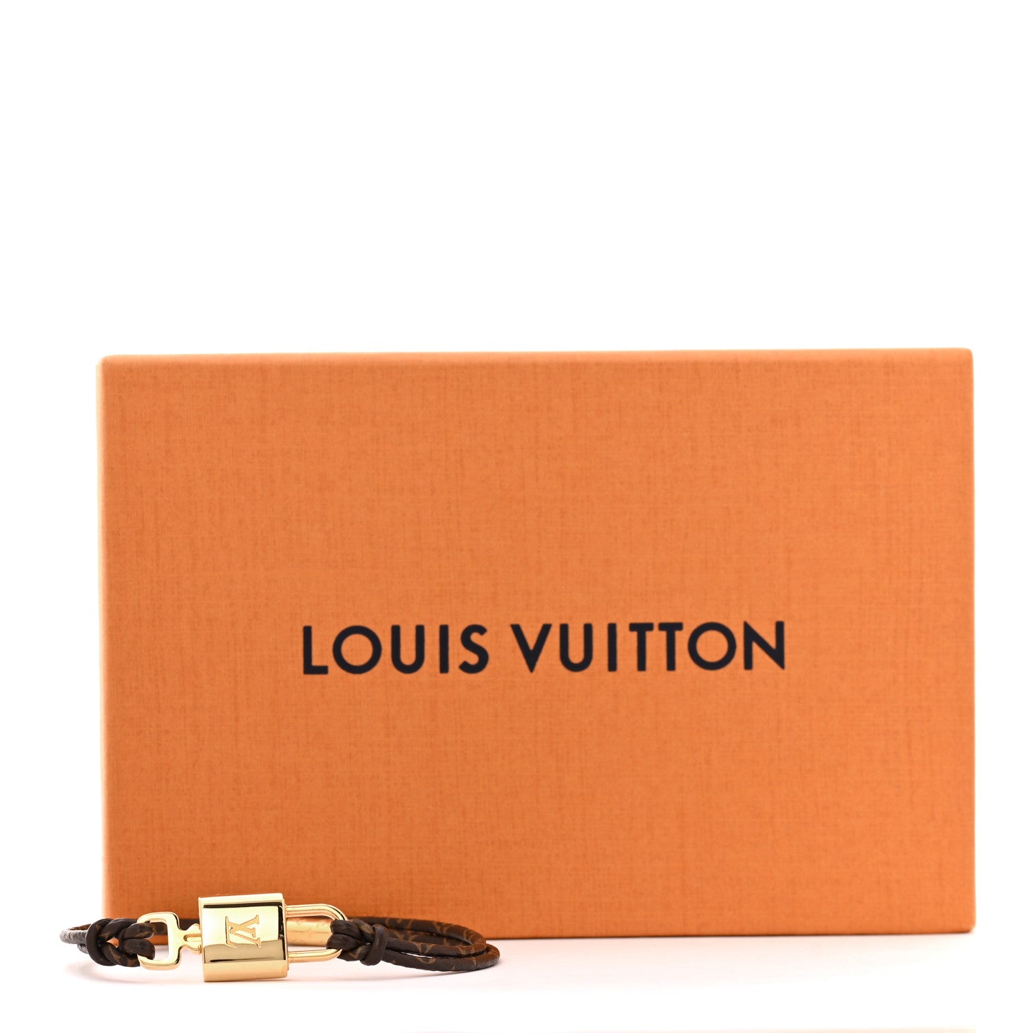Louis Vuitton Monogram LV Padlock Bracelet 19