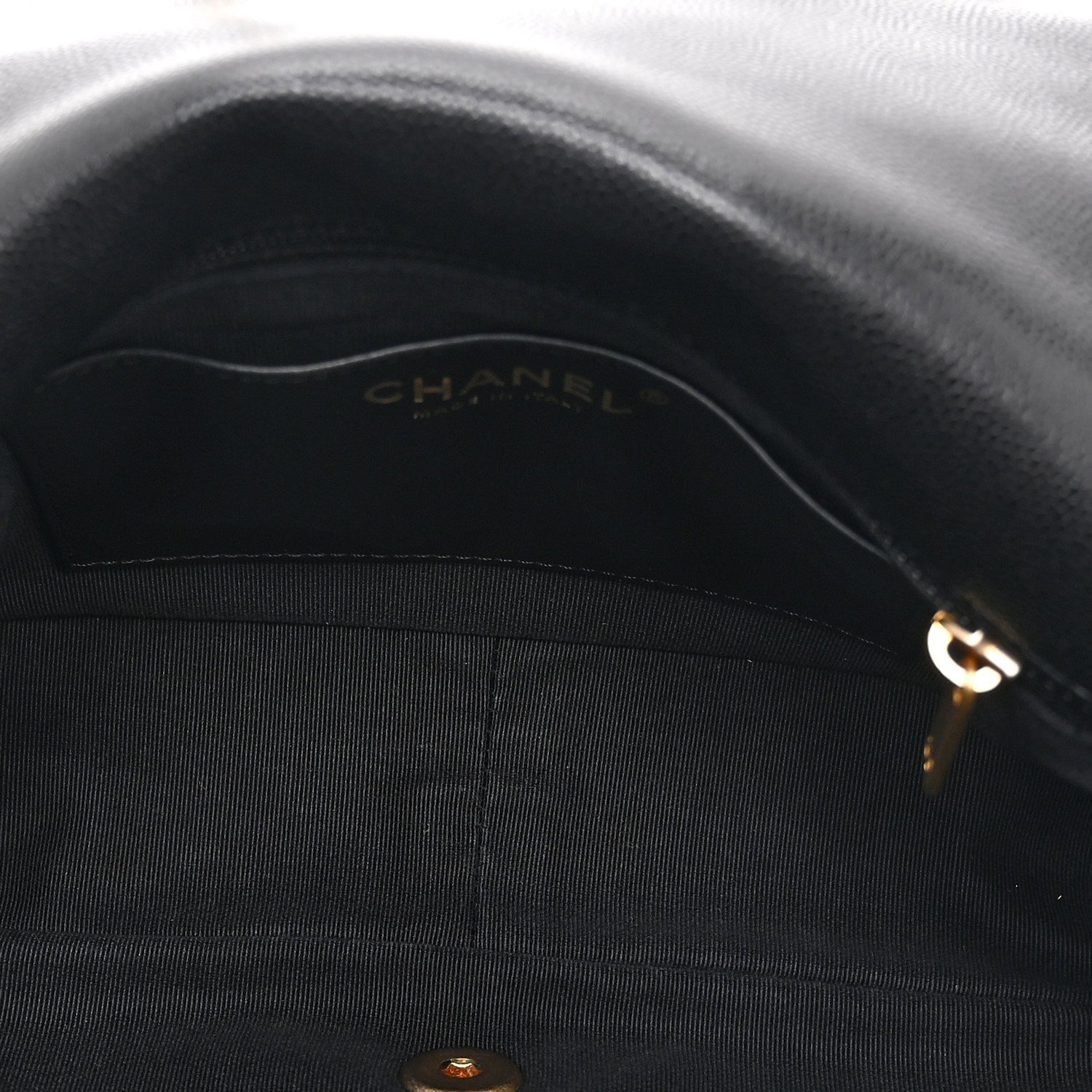 Chanel Caviar Quilted Medium Chain Flap  Black