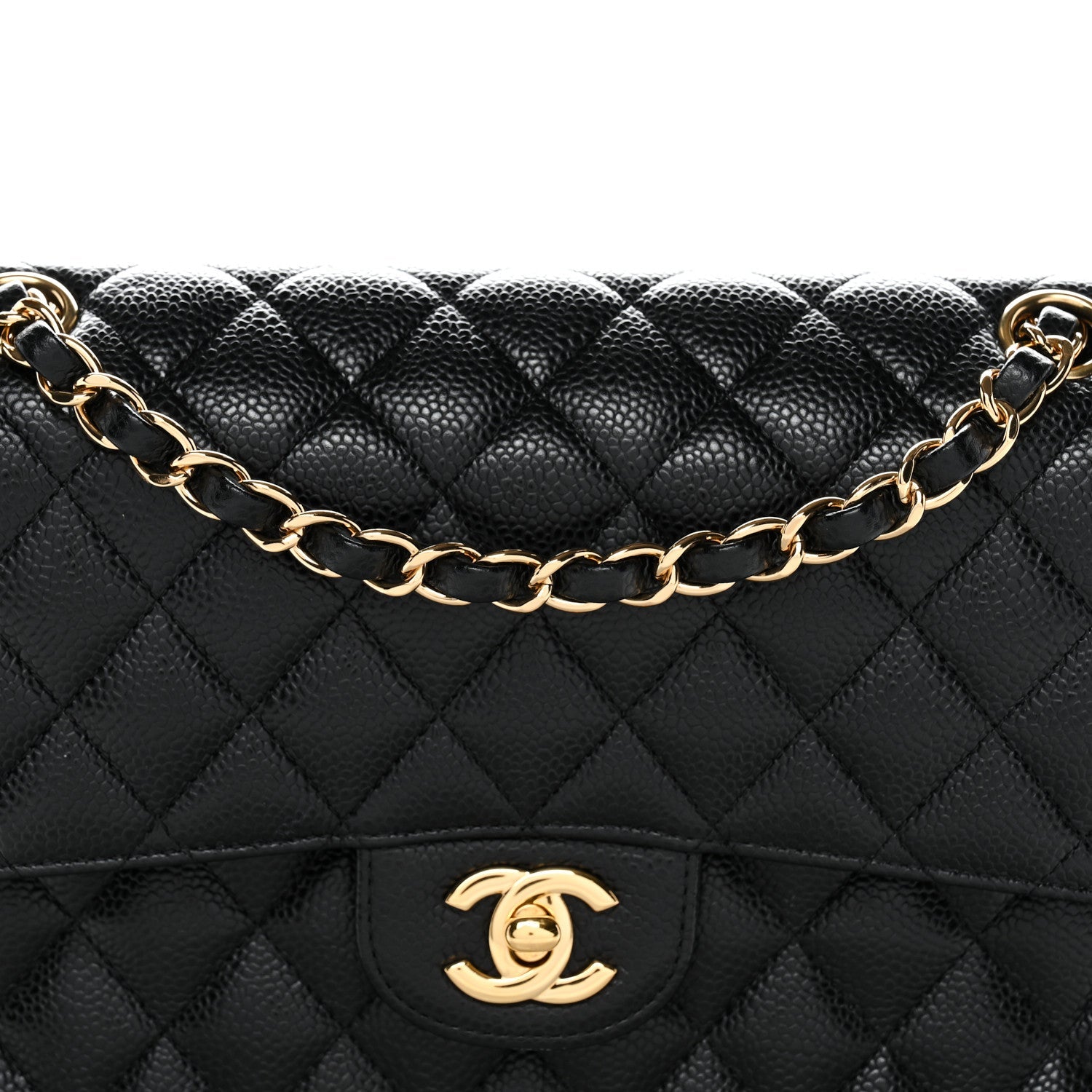 Chanel Caviar Quilted Medium Double Flap Black
