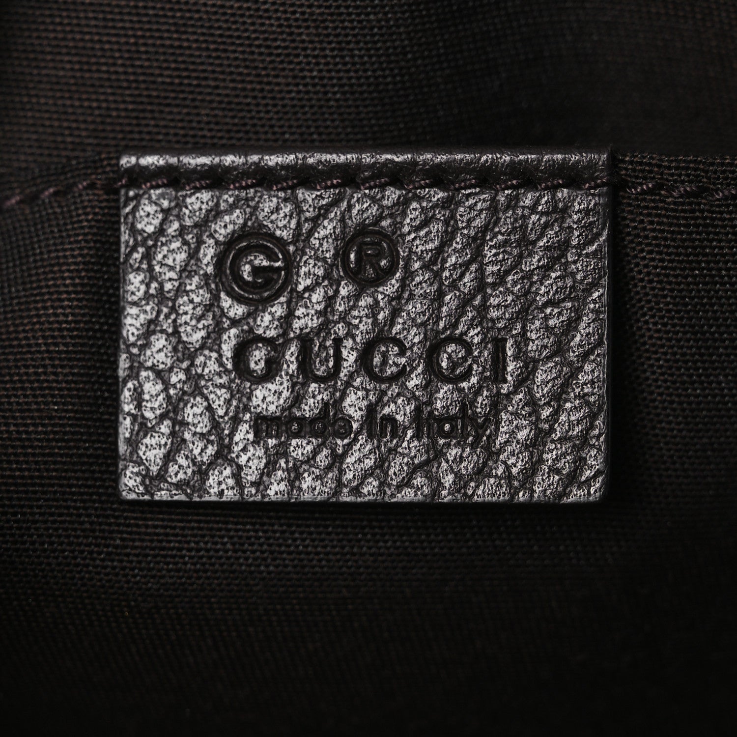 Gucci Monogram Belt Bag Dark Brown