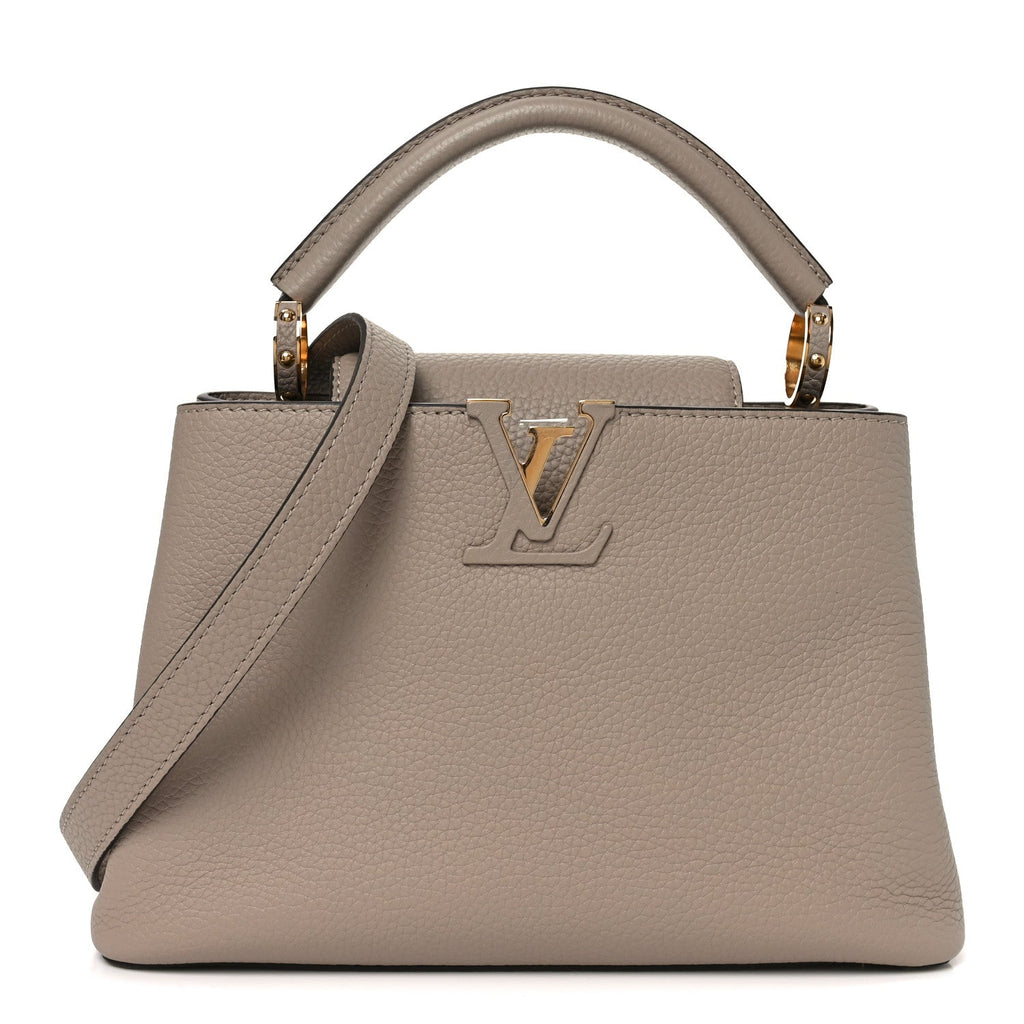 Louis Vuitton Taurillon Capucines BB Galet
