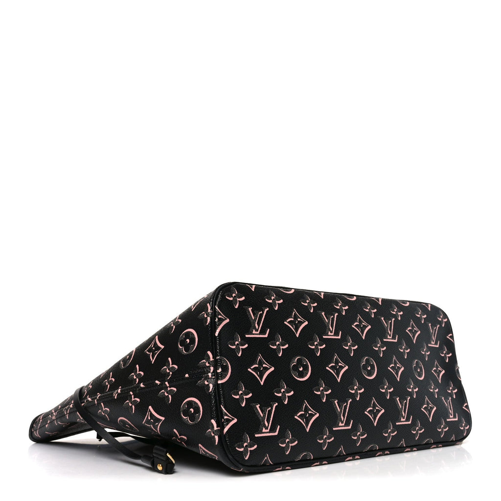 Louis Vuitton Monogram Fall For You Neverfull MM Black