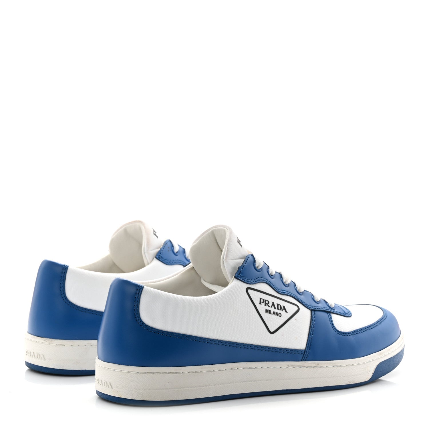 Prada Vitello Sport Spazzolato Rois Triangle Logo Downtown Low Top 30mm Sneakers 9.5