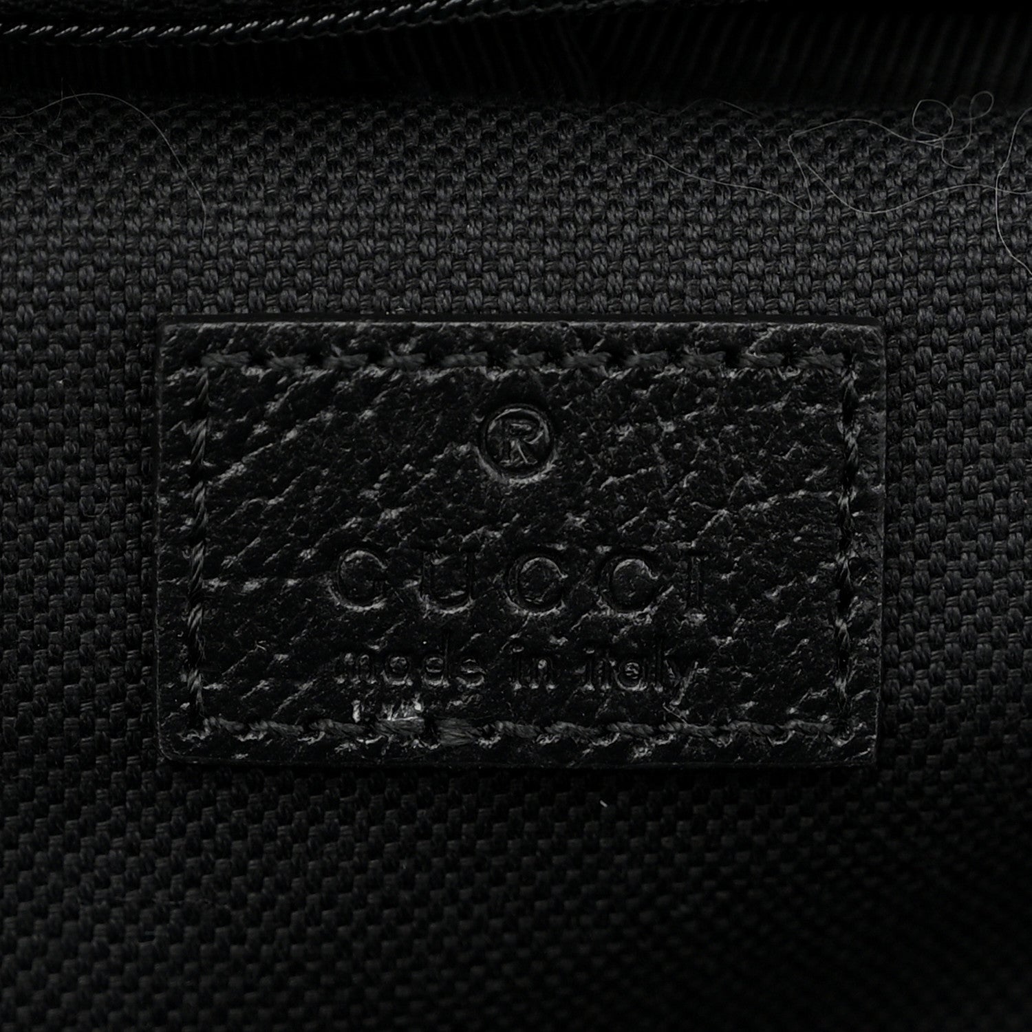 Gucci Monogram Jumbo GG Canvas Textured Calfskin Small Carry On Trolley Black