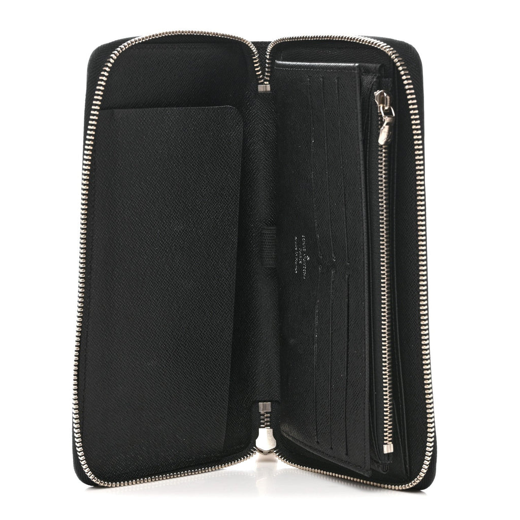 Louis Vuitton Epi Electric Zippy Organizer Wallet Black