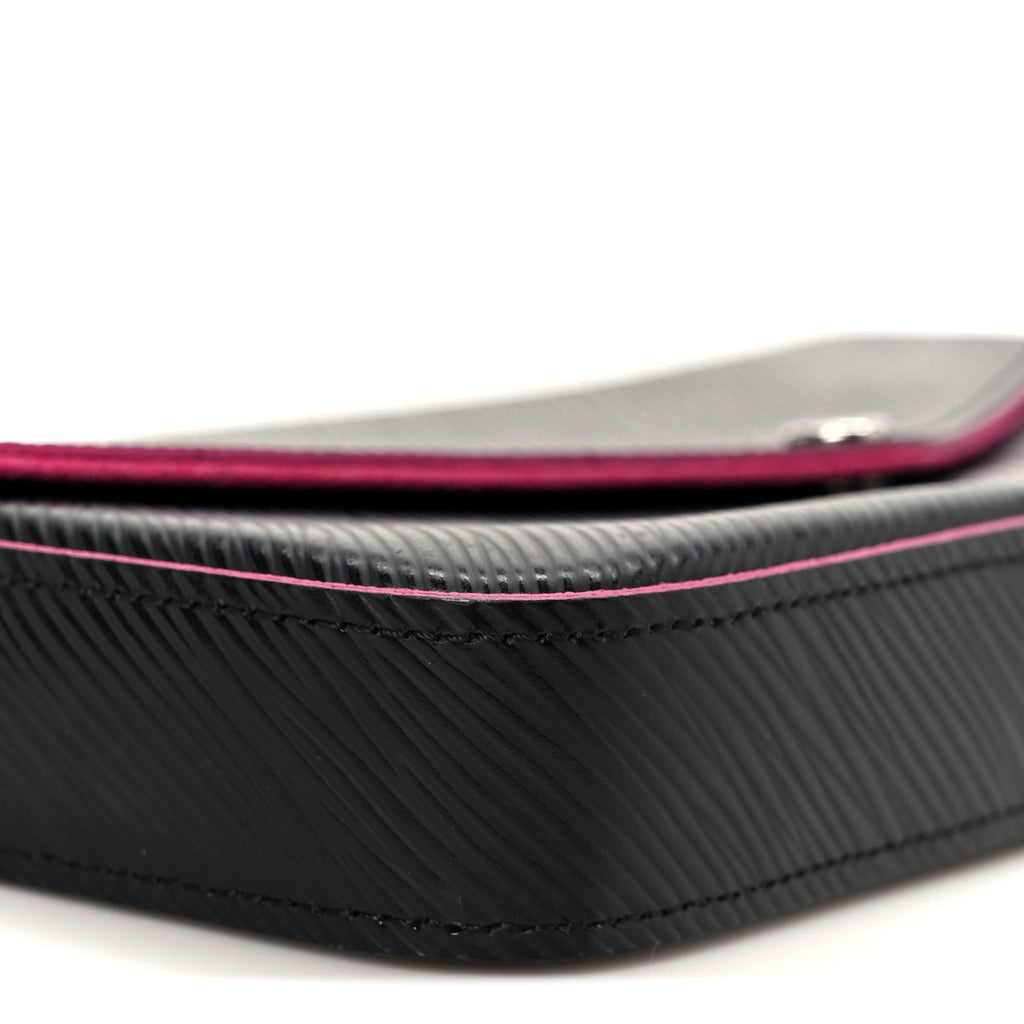 Louis Vuitton Epi Pochette Felicie Black Hot Pink
